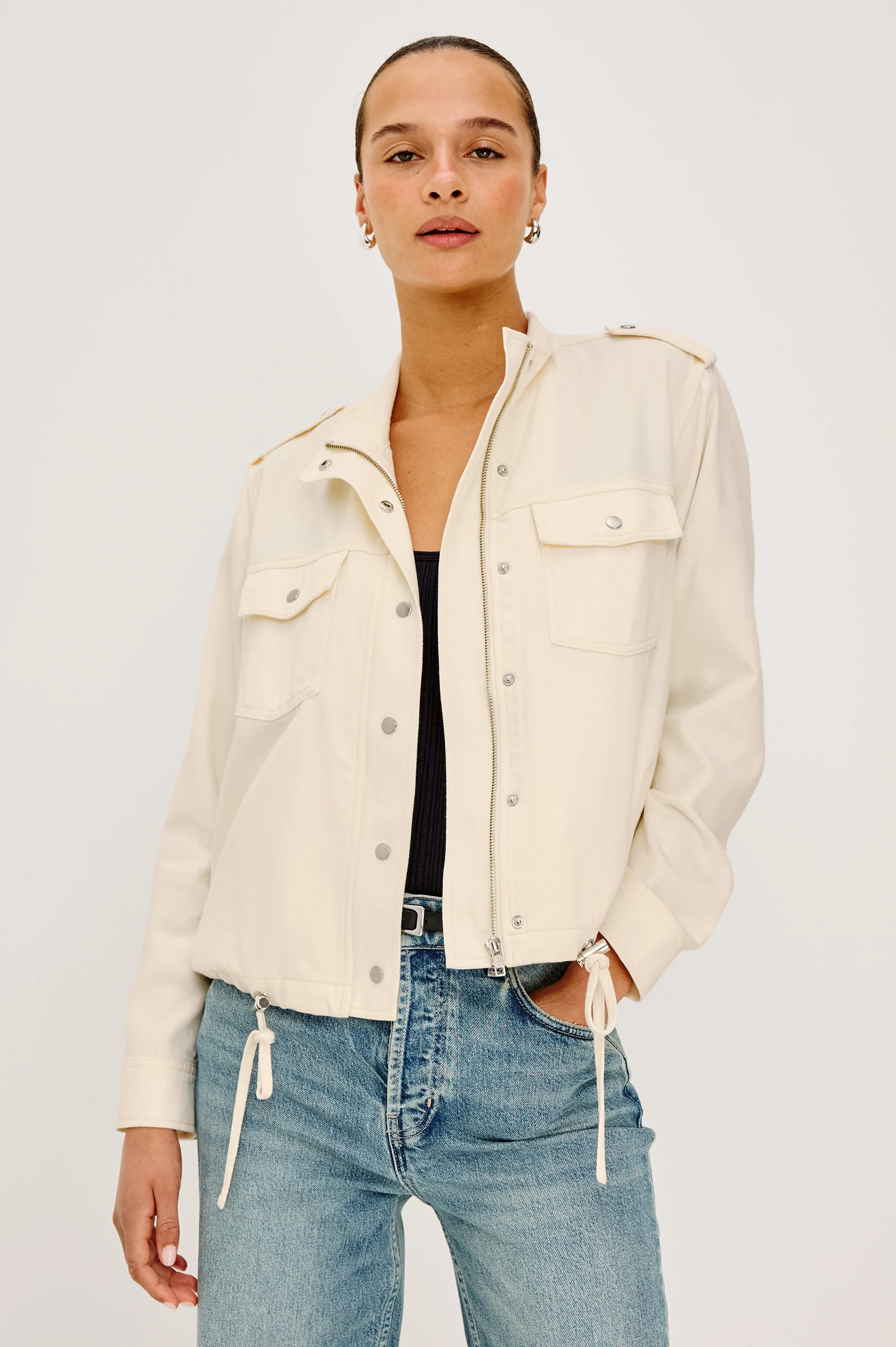 Cropped Casual Jacket